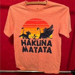 Disney Orange Hakuna Matata Kids Tee